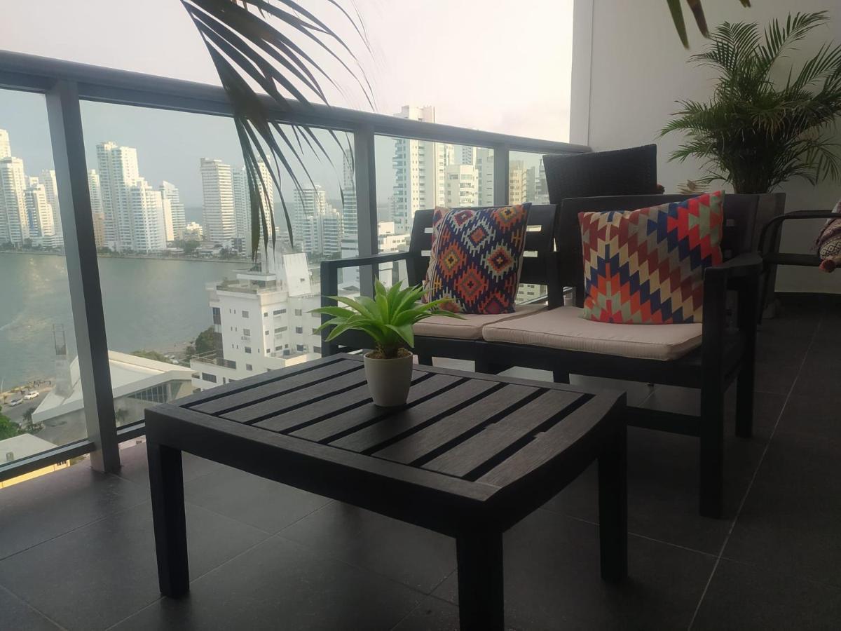 Lujoso Apartamento En Bocagrande Cartagena Esterno foto